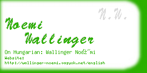 noemi wallinger business card